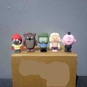 Regular Show Buddies Margaret Rigby Muscle Man Skips Pops Figure